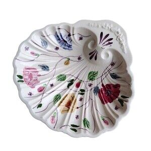 Seashell Dish Southern Potteries Scallop Shell 1940s Vintage
